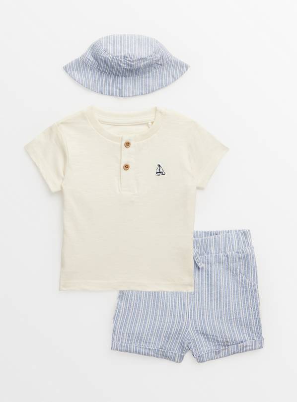 T-Shirt, Shorts & Hat Set 6-9 months